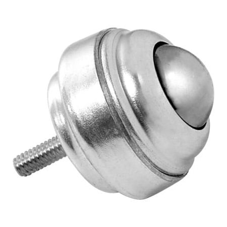 Ashland Conveyor Ashland Threaded 1/4-20 Stud Ball Transfer 1in Dia. Carbon Steel Ball 75 Lb 14038
